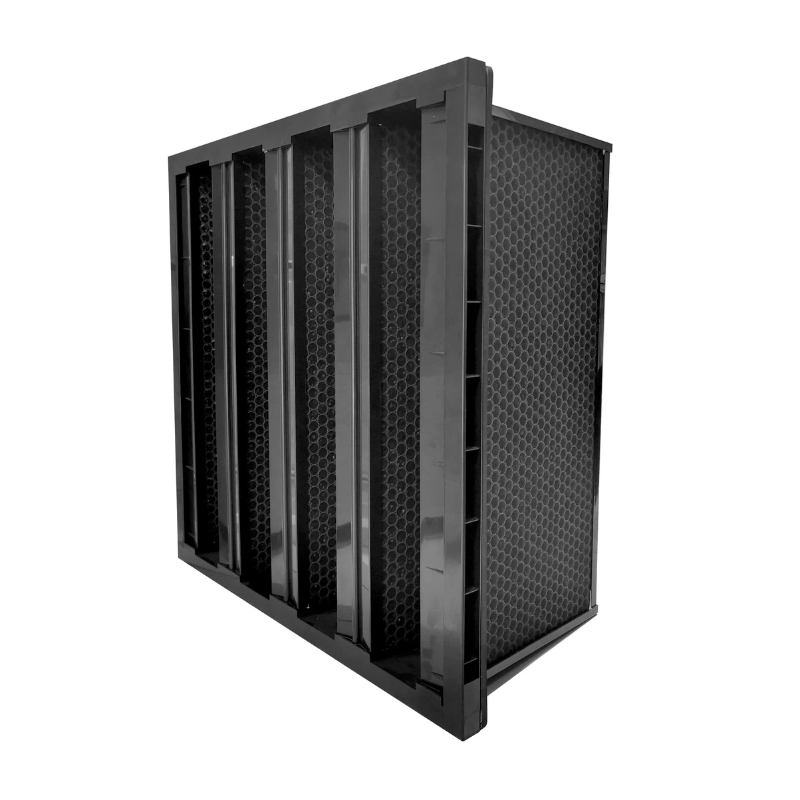 Honeycomb Activated Carbon V-type Filter / Activated Charcoal Filter ...